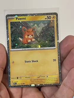 Pawmi 074/193 S&V Paldea Evolved Cosmos Holo Pokemon Trading CG 2023 NM - Image 1