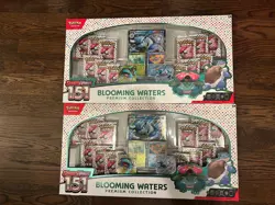 2 X Pokemon Scarlet & Violet 151 Blooming Waters Premium Collection Sealed - Image 1