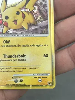 Pokemon Pikachu 2010 World Collection PW Promo TCG Holo Rare Wow - Image 4