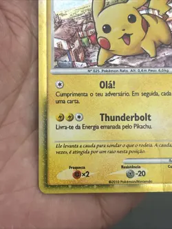 Pokemon Pikachu 2010 World Collection PW Promo TCG Holo Rare Wow - Image 5