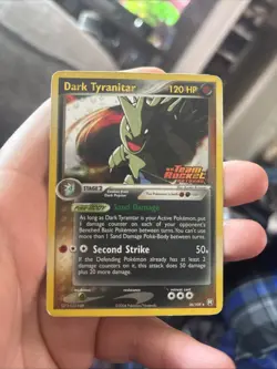 Pokemon 2004 Team Rocket Returns Dark Tyranitar Rev Holo 20 Mp - Image 1