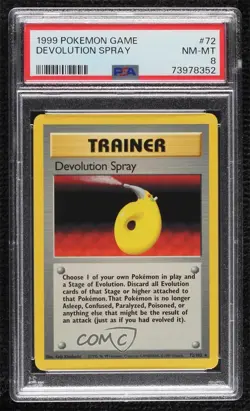 Devolution Spray Pokemon Base Set PSA 8 1999 - Image 1