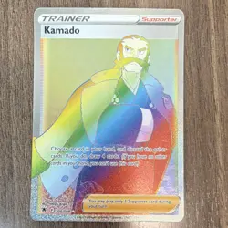 Pokemon Kamado Secret Rare Full Art Trainer Holo 205/189 Astral Radiance - Image 1