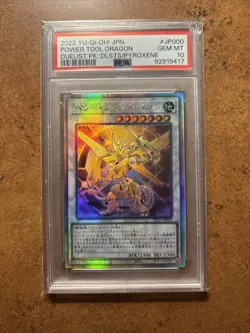 PSA 10 Power Tool Dragon Holo Ghost Rare DP27-JP000 Duelists of Pyroxene YuGiOh - Image 1