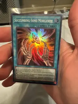 Yugioh - Succumbing-Song Morganite Super Rare ROTA-EN065, Near Mint, 1st Edition - Image 1