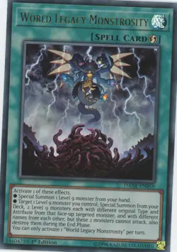 Yugioh World Legacy Monstrosity DANE-EN059 Ultra Rare 1st Edition NM - Image 1