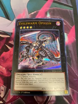 YUGIOH - EVILSWARM OPHION - DUSA - ULTRA RARE - NM - 1ST ED - Image 1