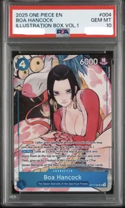 2025 ONE PIECE PROMOS ILLUSTRATION BOX VOL.1 #004 BOA HANCOCK PSA 10 - Image 1