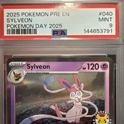 PSA 9 Sylveon #040 - Pokemon Day 2025 Stamped Promo Pokemon Card - Pokemon TCG - Image 5