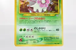 Pokemon card TCG Meganium No.154 Holo Rare Old Back Neo Premium File Japanese LP - Image 3