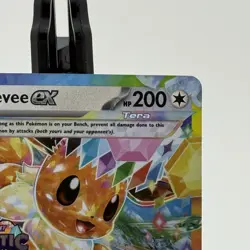 Prismatic Evolutions Eevee ex 075/131 Surprise Box Stamped Promo Card - Image 3