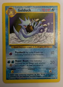 Golduck Fossil Set 35/62 Uncommon Vintage Pokemon Card. Excellent Condition - Image 1