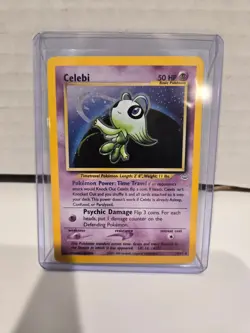 Celebi Holo 3/64 Neo Revelation Unlimited Holo Rare 2001 Vintage Pokemon Card - Image 1