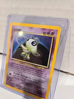Celebi Holo 3/64 Neo Revelation Unlimited Holo Rare 2001 Vintage Pokemon Card - Image 3