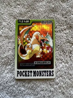 Charizard Holo 1997 Pocket Monsters Pokemon Card Carddass Rare Japanese No.006 - Image 1