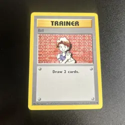 Pokemon Bill 91/102 Shadowless Base Set 1999 Variant Edition Card - Image 1