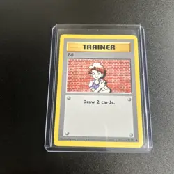 Pokemon Bill 91/102 Shadowless Base Set 1999 Variant Edition Card - Image 3