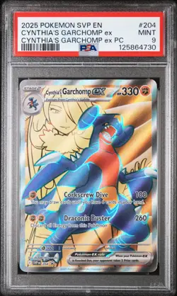 Cynthia's Garchomp ex 204 - Sv: Scarlet & Violet Promo Cards Holo (PSA 9) - Image 1