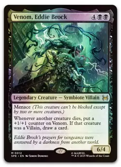 Venom, Eddie Brock #12 (Foil) (NM) Spider-Man SPE Magic MTG - Image 1