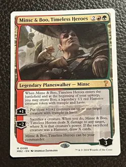 Mtg MB2— Minsc & Boo Timeless Heroes—NM White Border - Image 1