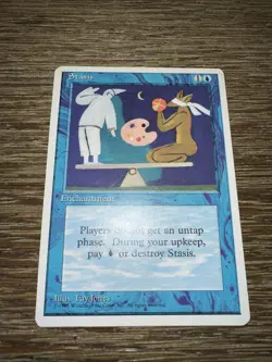 MTG * Stasis LP Core Set 4th Edition Regular SellbyCyn - Image 1