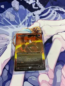 RARE Magic the Gathering Avatar Aang Master of Elements Borderless Galaxy Foil - Image 5