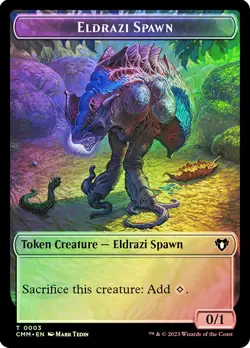 MTG FOIL {Eldrazi Spawn Token} // {Phyrexian Germ Token} - Commander Masters - Image 1