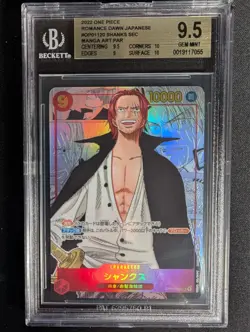 One Piece Shanks Manga Alt Art OP01 Romance Dawn - Japanese BGS 9.5 - Image 1