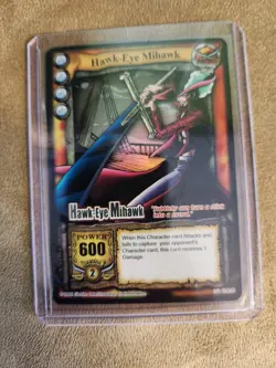 One Piece Hawk-Eye Mihawk Character Card SR GH026 Power 600 2005 - Image 4