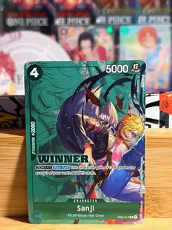 SANJI (WINNER PACK 2025 VOL. 1) EB01-014 Promo Foil One Piece TCG NM - Image 1