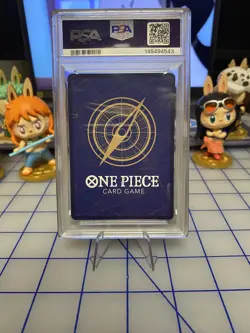 2025 ONE PIECE OP11-A FIST OF DIVINE SPEED TREASURE RARE #015 LUCKY ROUX PSA 10 - Image 2