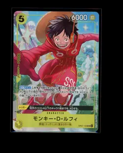 One Piece Japanese Monkey D. Luffy OP07-109 SR V Jump Promo Near Mint - Image 1
