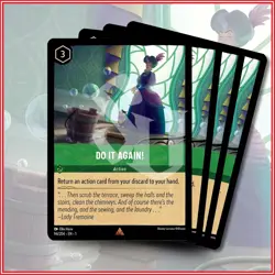 Disney Lorcana TCG: DO IT AGAIN! x4 | The First Chapter Rare *IN STOCK* - Image 1