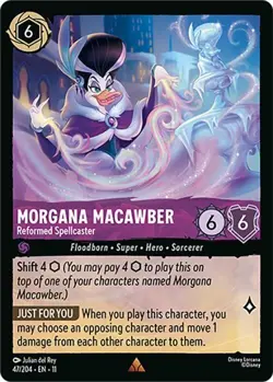 DISNEY LORCANA TCG Winterspell Morgana Macawber Reformed Spellcaster Rare 47/204 - Image 1