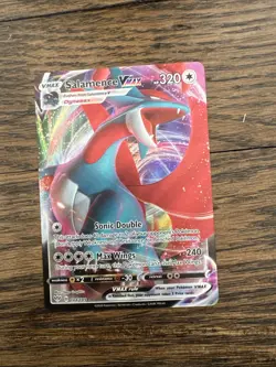 Pokemon TCG Salamence VMAX Darkness Ablaze Holo Ultra Rare Card 144/189 NM - Image 1