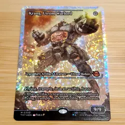 1x Krang, Utrom Warlord, Showcase Art Fracture Foil 0300, TMNT, Magic MTG NM - Image 1