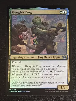 MTG Teenage Mutant Ninja Turtles Genghis Frog Foil 0148 NM - Image 1