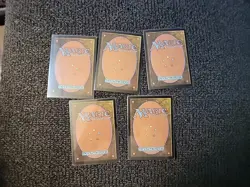 Magic The Gathering Coldsnap Foil Snow-Covered Swamp Lot Of 5 LP - OC2660 - Image 2