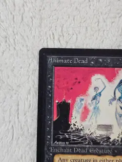 MTG Beta Animate Dead Uncommon 1993 Vintage Old School Magic Anson Maddocks LP - Image 2