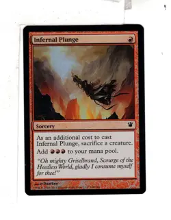 MTG SkeenAB Infernal Plunge FOIL from Innistrad. NM. - Image 1