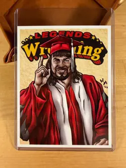 2025 The Genius Lanny Poffo SE Filsinger Games Legends of Wrestling Game Card - Image 1