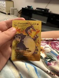 Pokemon Charizard VMAX Gold Metal Card Shining Fates SV107/SV122 Shiny Holo Rare - Image 4