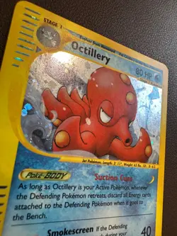 Pokemon Card Octillery H20/H32 Aquapolis Holo Rare 2002 Vintage TCG Foil - Image 2