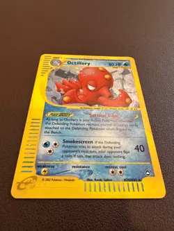 Pokemon Card Octillery H20/H32 Aquapolis Holo Rare 2002 Vintage TCG Foil - Image 3