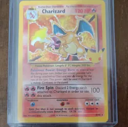 Pokemon Charizard Base Set 25th Anniversary Holo Rare Card 004/102 English - Image 1