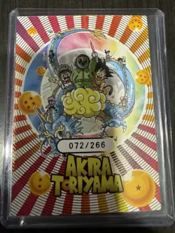 DRAGON BALL AKIRA TORIYAMA LUCKY CARD SLP GOKU & VEGETA - Image 2