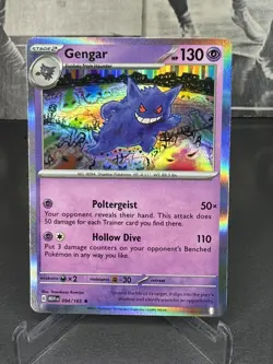 Gengar 094/165 SV: MEW EN-151 Holo Rare Pokemon Card - Image 1