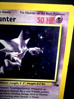 Pokemon Haunter 1st Edition Holo Card Fossil, 6/62 - LP - Excellent Rare Vintage - Image 5
