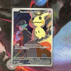 Pokemon Team Rocket's Mimikyu ASC: Rare Regular Basic 60 HP 238/217 Card - Image 1