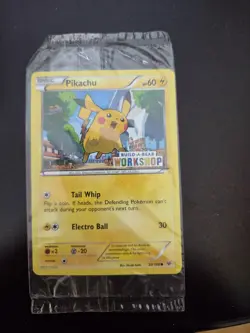 New Sealed Pikachu Build-A-Bear Workshop Stamp 20/108 Pokemon Card - Image 1